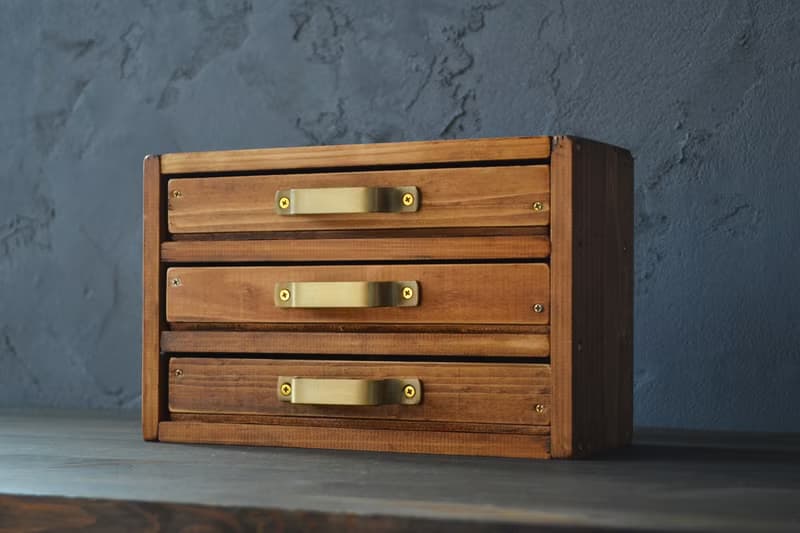 0310mto 日本産ひのき 小分け収納 ピルケース アクセサリーケース デスク収納 カトラリーケース