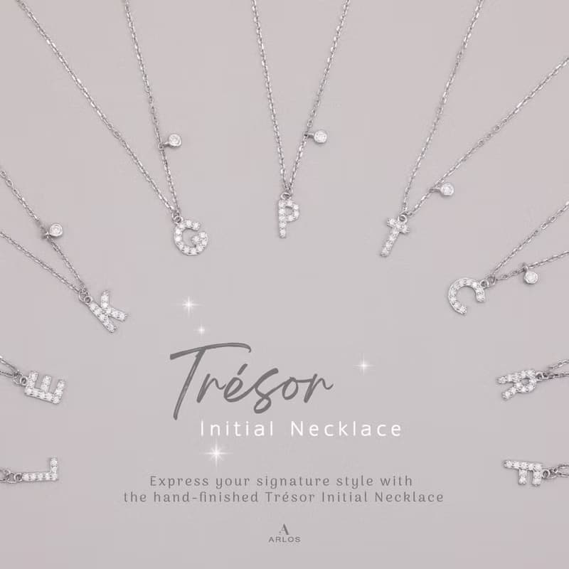 Trésor 字母頸鏈