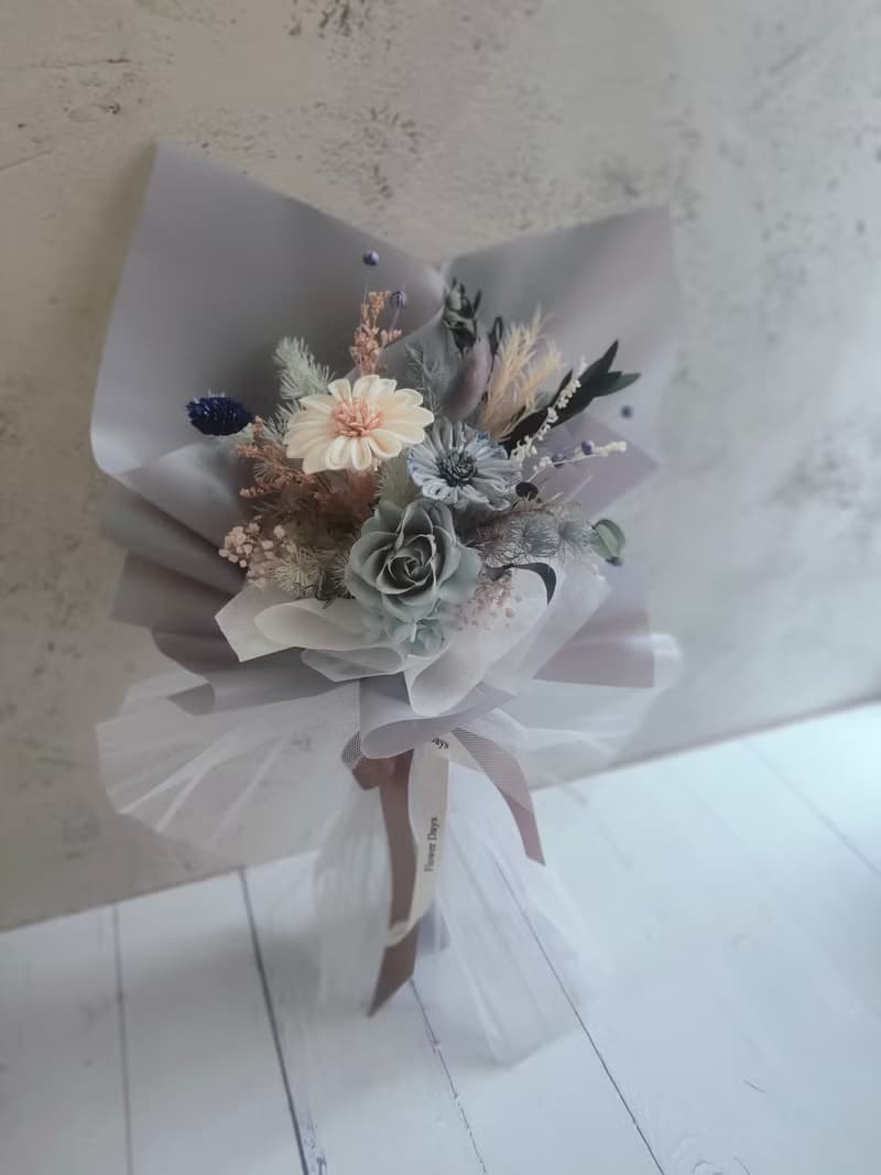 永生花束-永恆的愛 -藍紫色系 情人節禮物