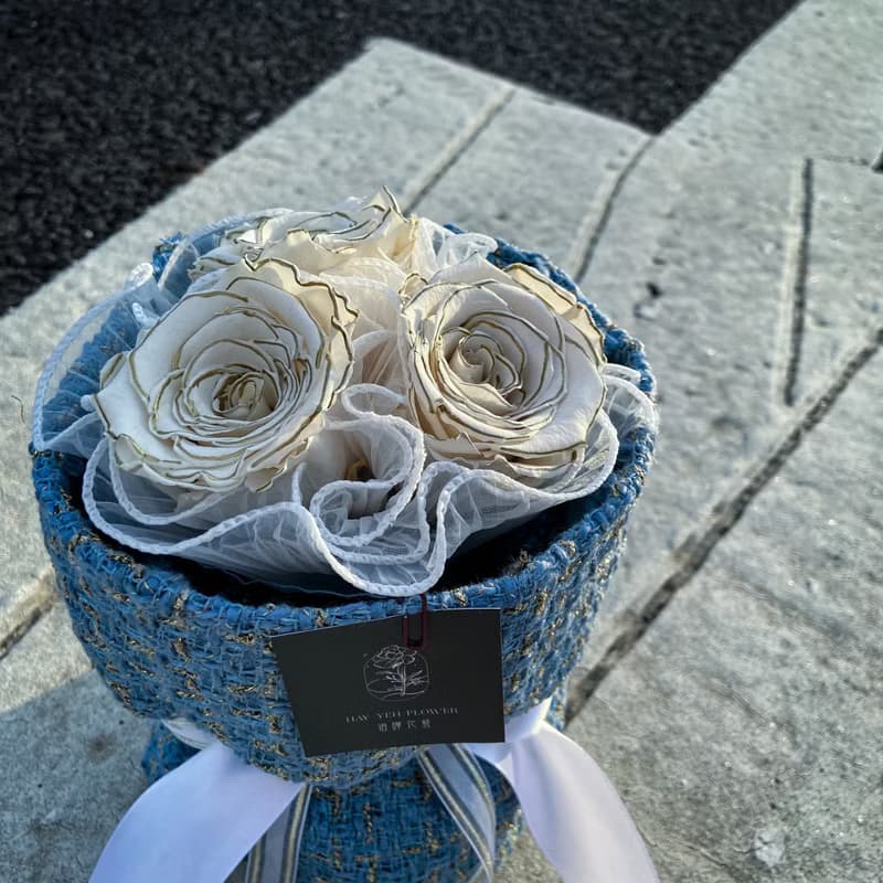 【多款】小香風永生花束  進口厄瓜多玫瑰
