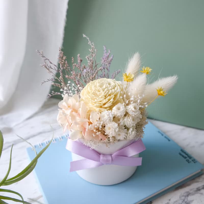 Goody Bag - 小盆花不凋花、永生花、乾燥花盆栽 2個一組福袋