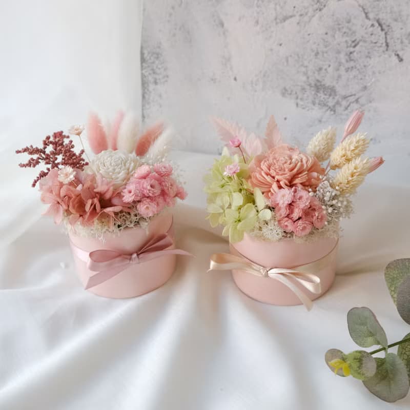 Goody Bag - 小盆花不凋花、永生花、乾燥花盆栽 2個一組福袋