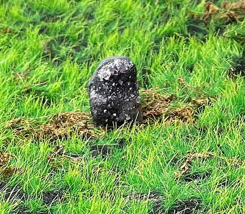 能量擺飾-天然可愛漸層小紫晶鎮 紫水晶 財運水晶 增智慧快速出貨