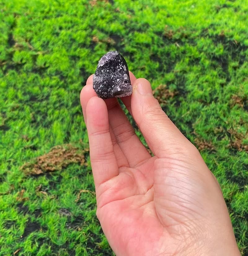 能量擺飾-天然可愛漸層小紫晶鎮 紫水晶 財運水晶 增智慧快速出貨