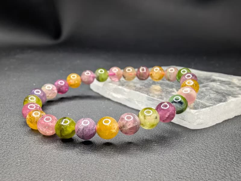 碧璽 Tourmaline 7mm 手串 手鍊 天然水晶 水晶手鍊
