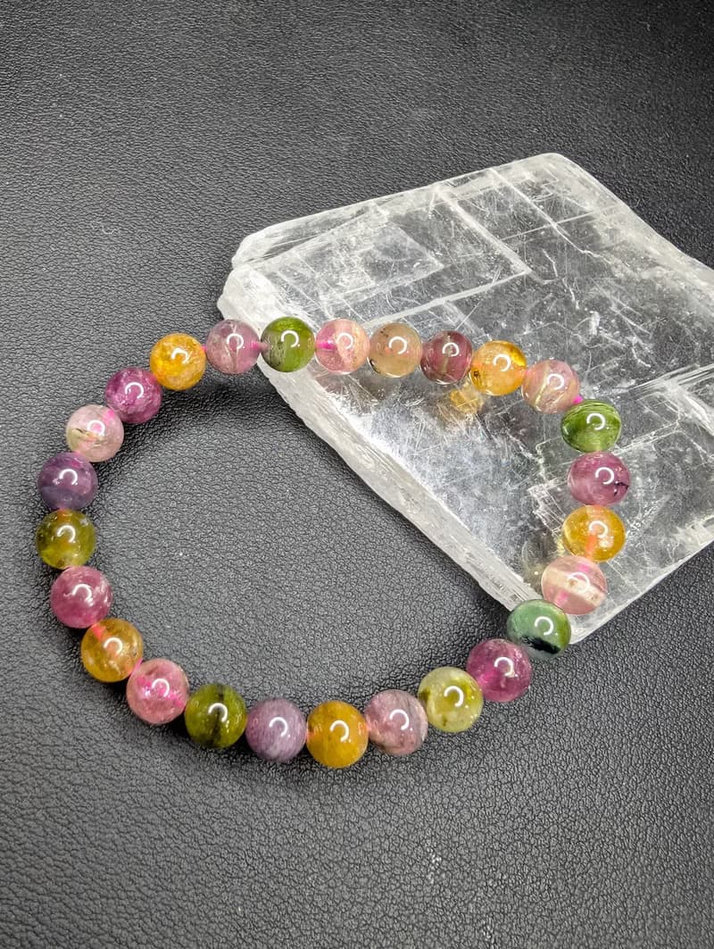 碧璽 Tourmaline 7mm 手串 手鍊 天然水晶 水晶手鍊
