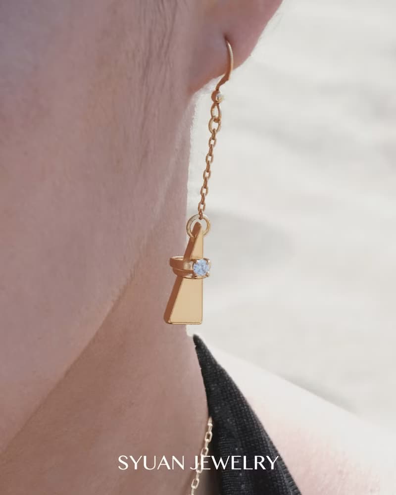 Pyramid 金字塔— 金字塔鋯石項鍊生日 情人節禮物