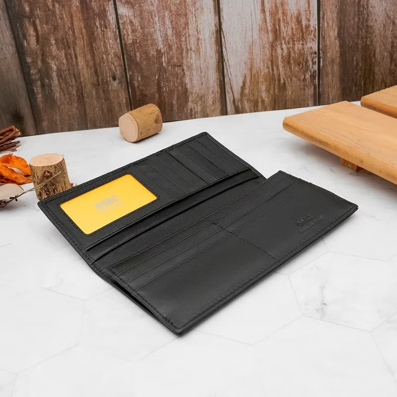 12卡1照-簡約薄款牛皮長夾29811