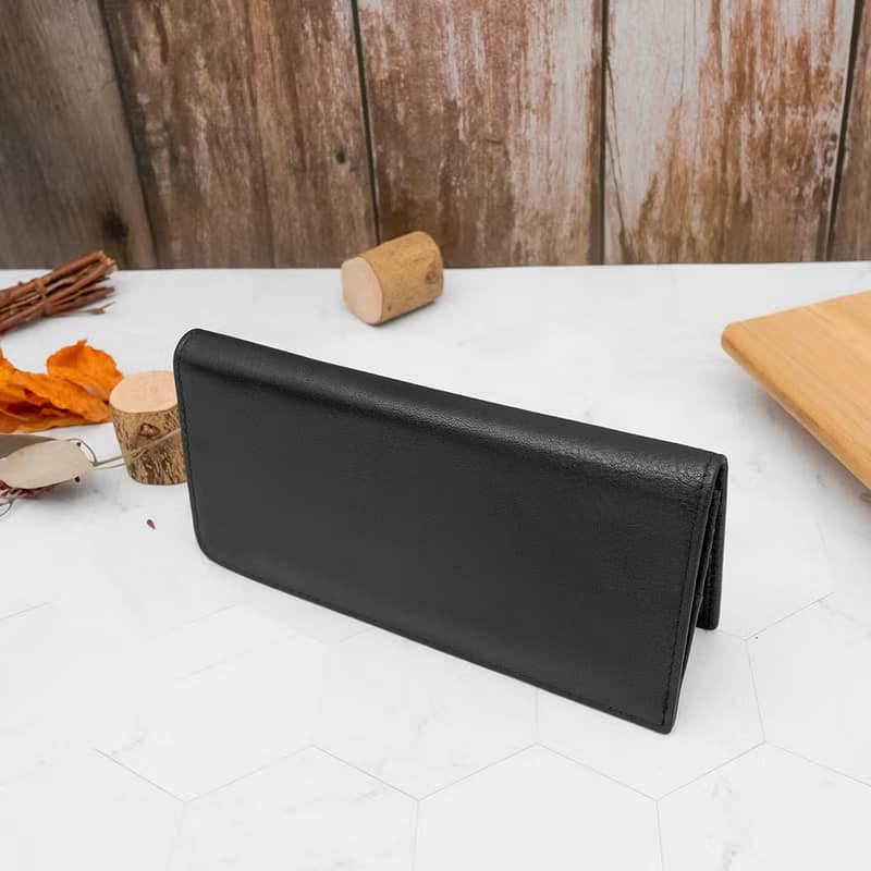 12卡1照-簡約薄款牛皮長夾29811