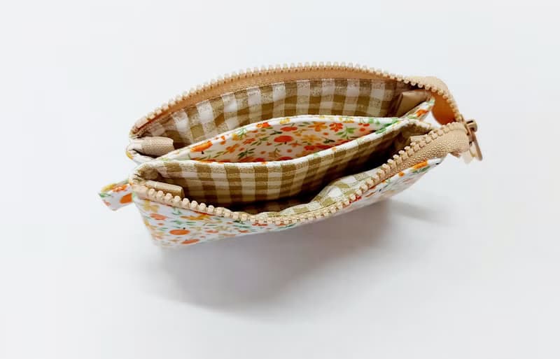 【三層小錢包-鋪棉】手作手握包 小錢包 分隔收納錢包 -送禮禮物