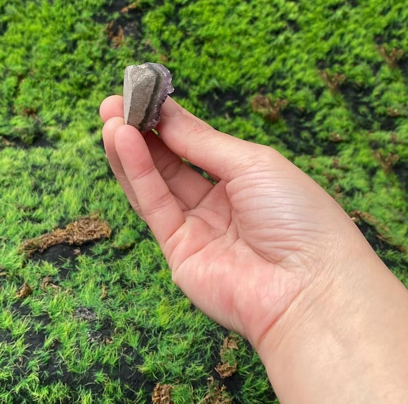 天然原礦可愛小滿天星紫晶愛心 療癒 招財開運 增智慧 入厝禮物