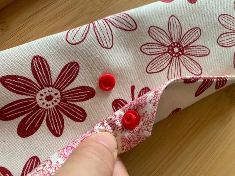 文青風環保純棉筷袋~繁花似錦 大氣紅 日本 潮物 收納 手作餐具袋