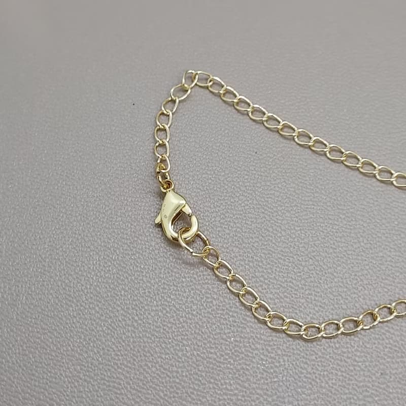 雙色碧璽配14K 錬 - 招財 長壽 健康 人緣