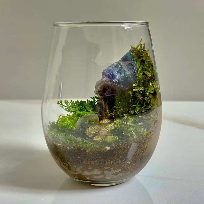 琉光碎境 DIY 體驗包 / 入門款礦石苔蘚瓶
