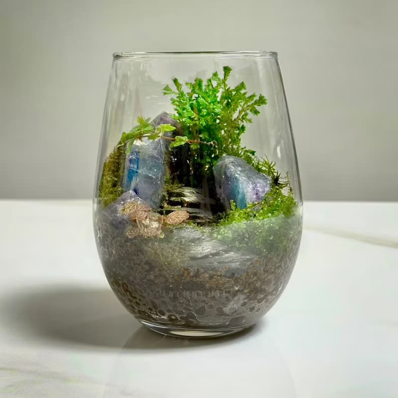 琉光碎境 DIY 體驗包 / 入門款礦石苔蘚瓶