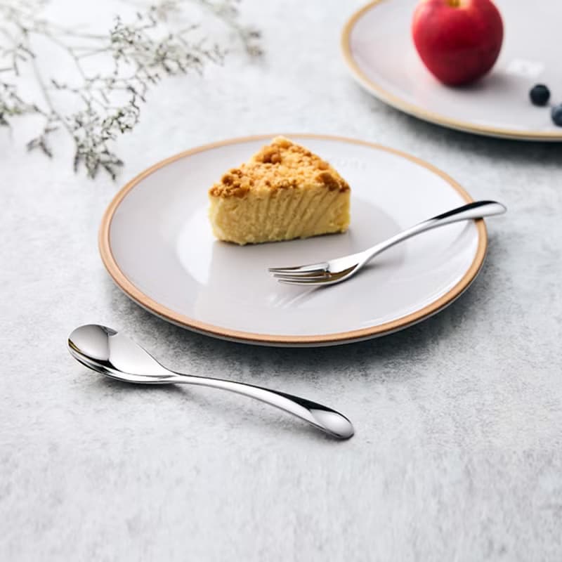 日本山崎金屬 - HOME FESTA系列 - 不鏽鋼點心叉匙組(2件式)