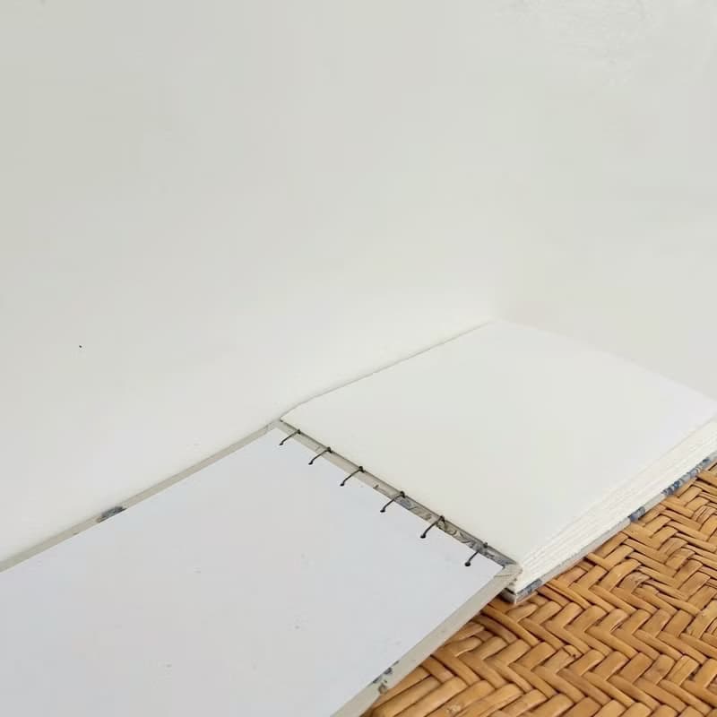 【現貨】藍色妖姬 玫瑰 科普特線裝書 空白手工筆記本 手帳 禮物