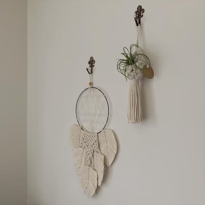 Macrame 編織 水滴 植物 空鳳 仙人掌 掛飾 l 車內室內裝飾