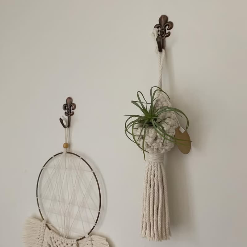 Macrame 編織 水滴 植物 空鳳 仙人掌 掛飾 l 車內室內裝飾
