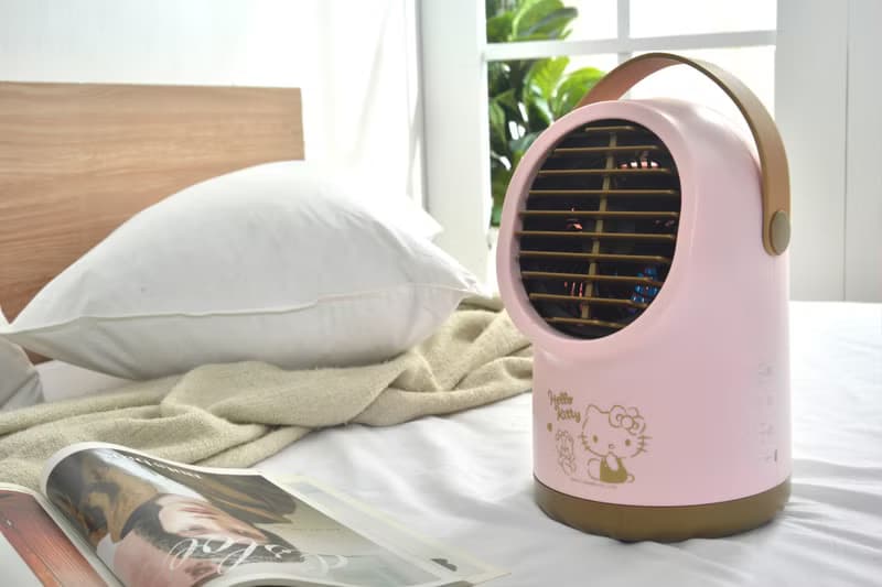 【Hello Kitty】三段風速水冷涼風扇(USB充電 定時功能 左右擺頭)