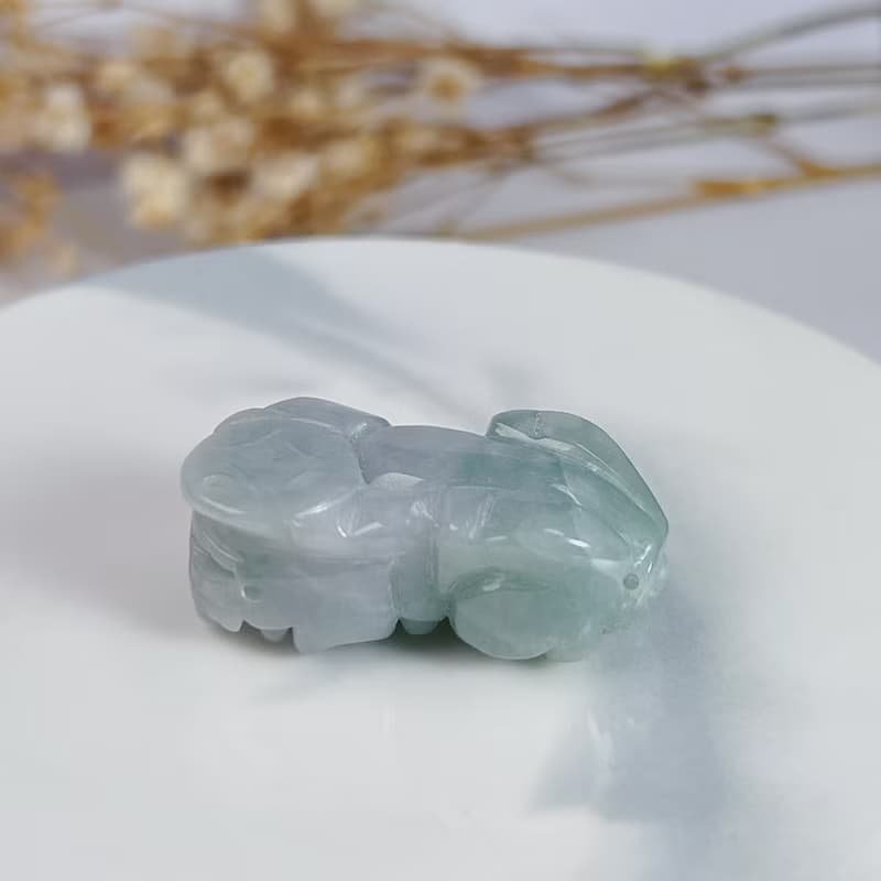 【招財神獸】飄綠翡翠貔貅擺飾擺件 | 天然緬甸玉翡翠A貨 | 送禮