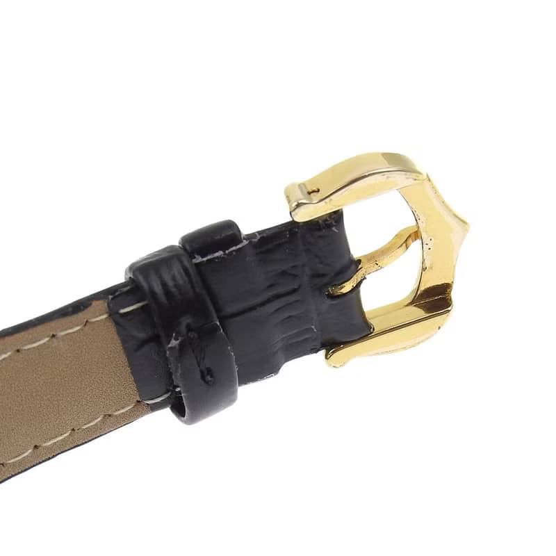 【日本直送】カルティエ CARTIER マストヴァンドーム 腕時計 K18ゴールド×型押しレザー クオーツ アナログ表示 白文字盤 レディース【中古】