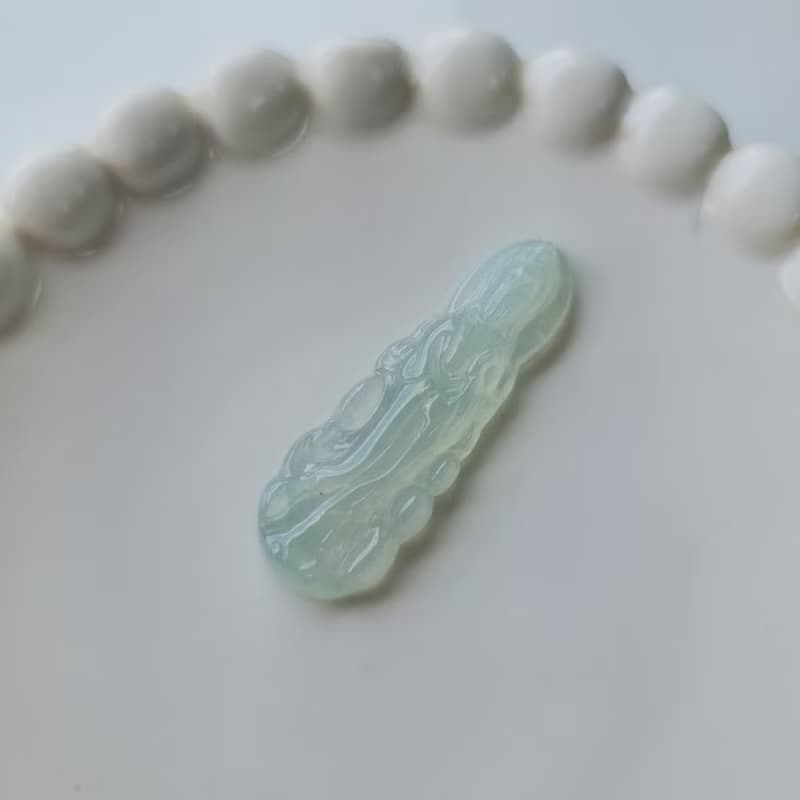冰膠老種晴水滿色站姿觀音 | 天然緬甸玉A貨翡翠