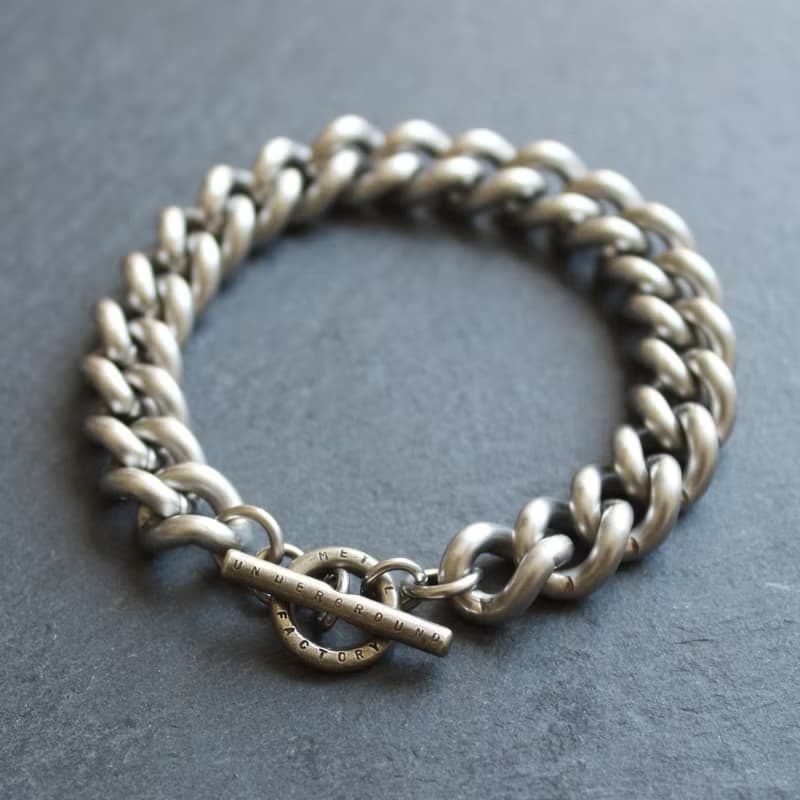 黃銅×無釘手鐲 粗鏈 Bracelet