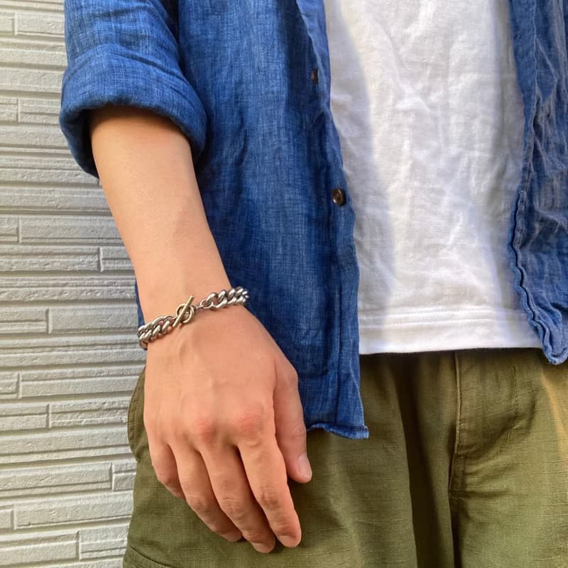 黃銅×無釘手鐲 粗鏈 Bracelet