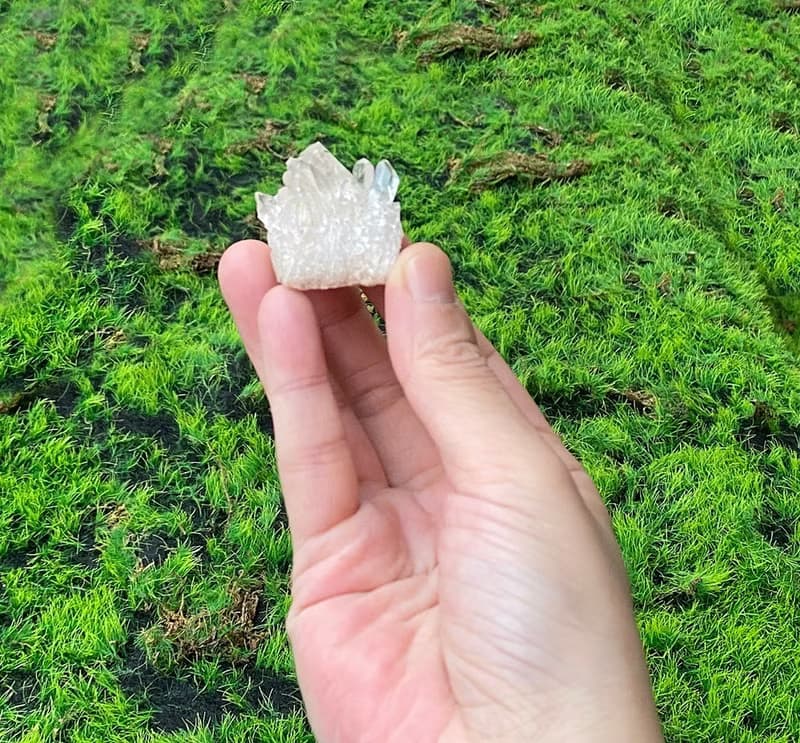 天然原礦可愛白水晶小蛋糕簇 消磁淨化 療癒 開運 淨化