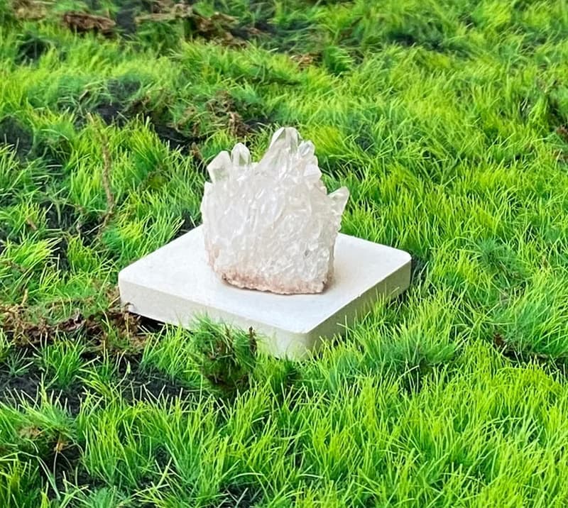 天然原礦可愛白水晶小蛋糕簇 消磁淨化 療癒 開運 淨化