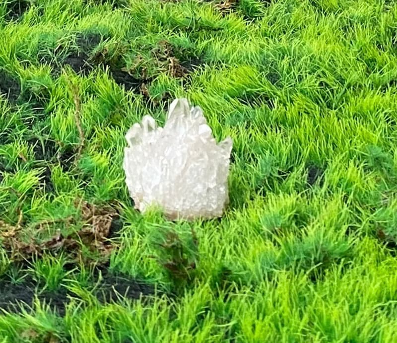 天然原礦可愛白水晶小蛋糕簇 消磁淨化 療癒 開運 淨化