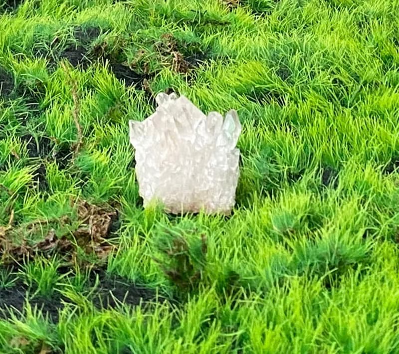 天然原礦可愛白水晶小蛋糕簇 消磁淨化 療癒 開運 淨化