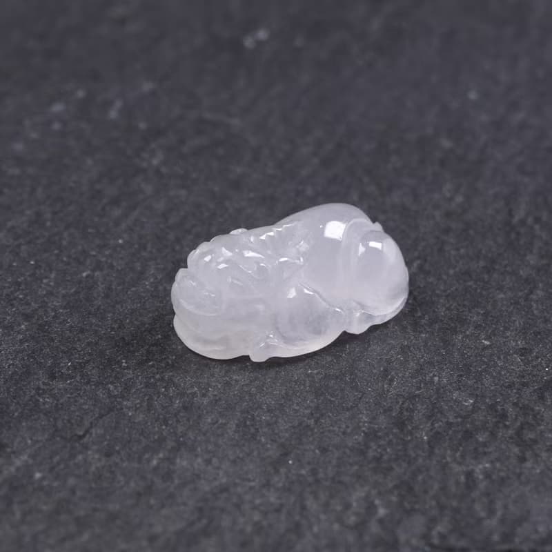 【招財神獸】冰種翡翠貔貅| 戒面| 裸石| 天然緬甸玉翡翠A貨|送禮