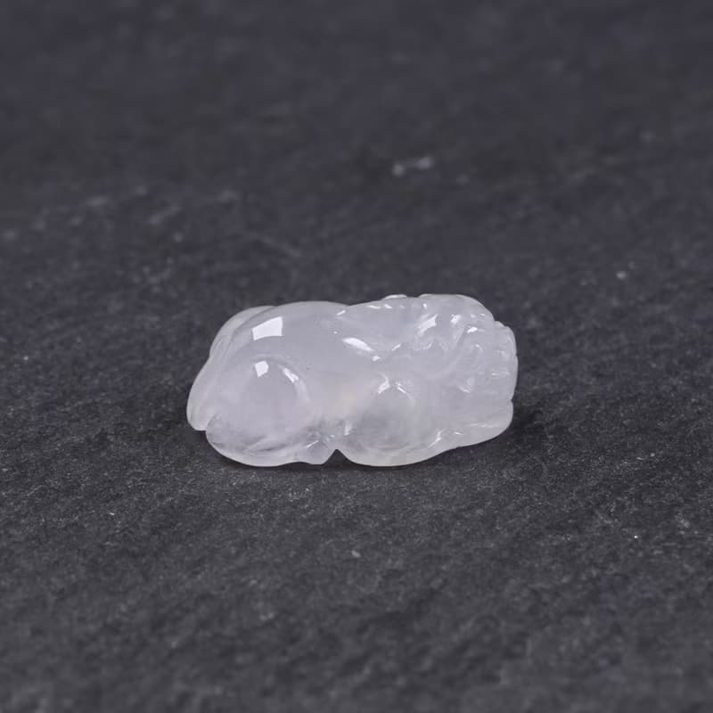 【招財神獸】冰種翡翠貔貅| 戒面| 裸石| 天然緬甸玉翡翠A貨|送禮
