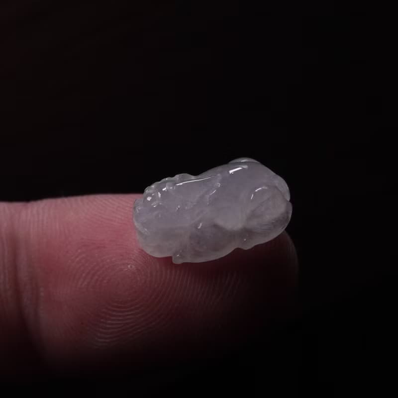 【招財神獸】冰種翡翠貔貅| 戒面| 裸石| 天然緬甸玉翡翠A貨|送禮