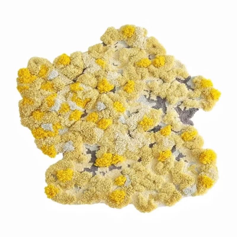 北歐風 手作紐西蘭羊毛地毯 秋日大地 客廳臥室床邊墊 家居裝飾