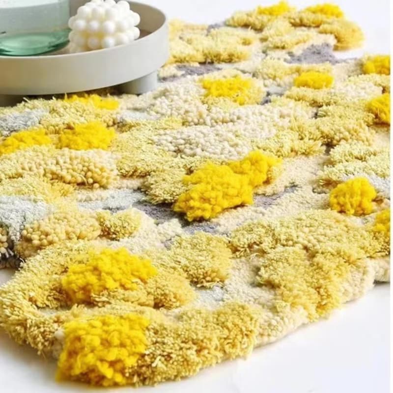 北歐風 手作紐西蘭羊毛地毯 秋日大地 客廳臥室床邊墊 家居裝飾