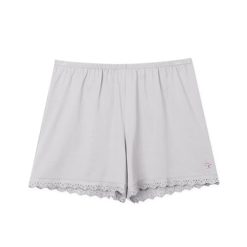 UMORFIL膠原蛋白不規則短袖居家服-卡其
