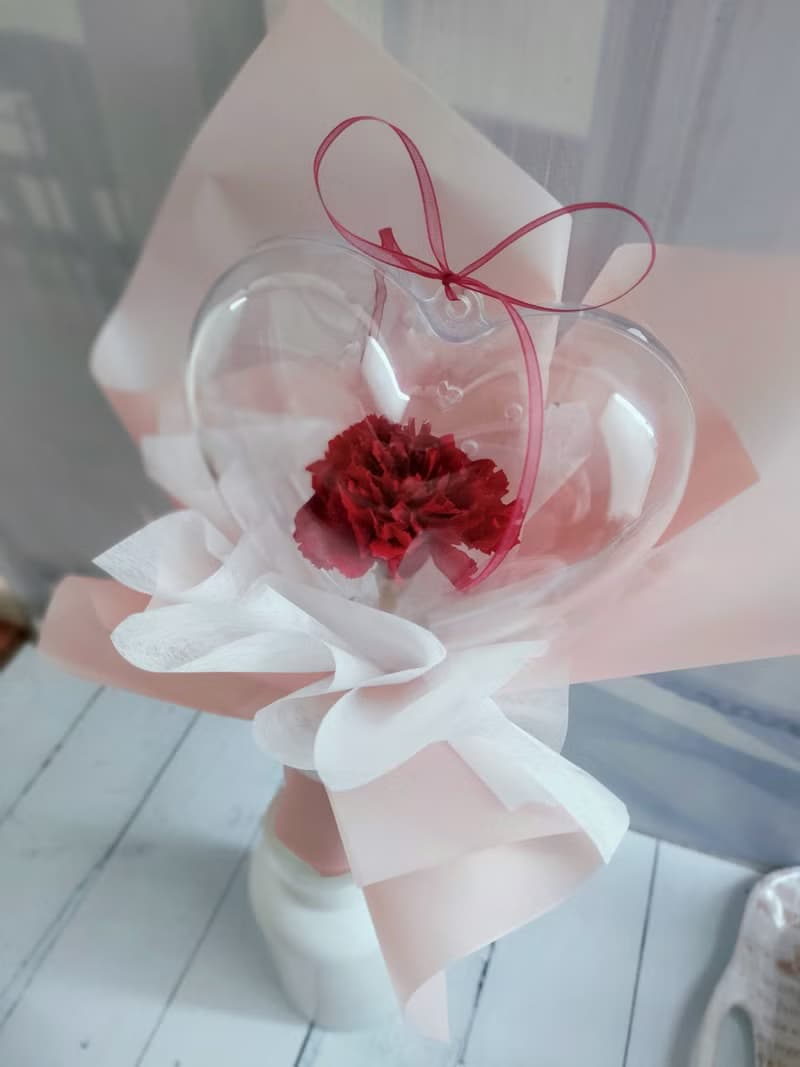 現貨~永生花束- 愛心魔法棒  母親節康乃馨