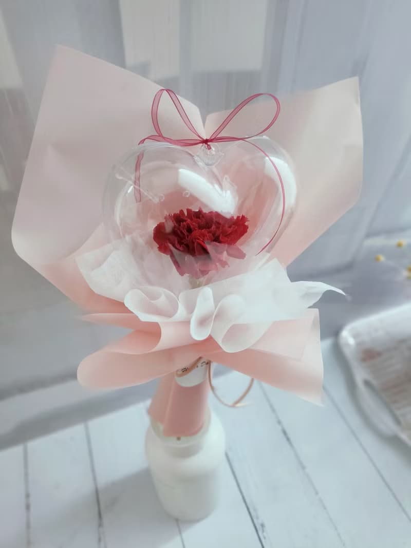 現貨~永生花束- 愛心魔法棒  母親節康乃馨