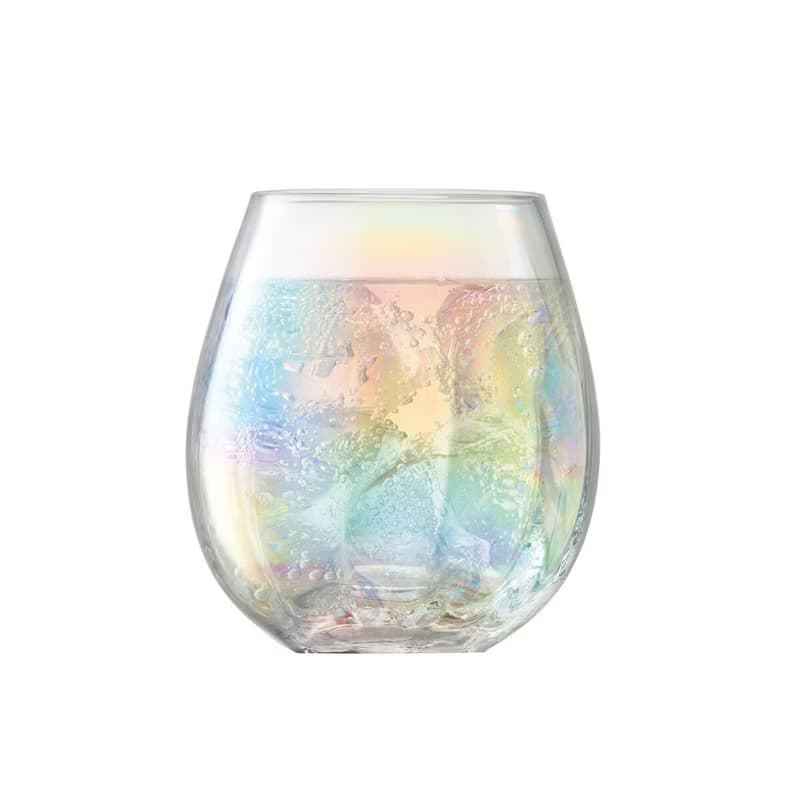 425cc【Rainbow漸變手工杯】(多文字版)英國LSA Pearl威士忌杯