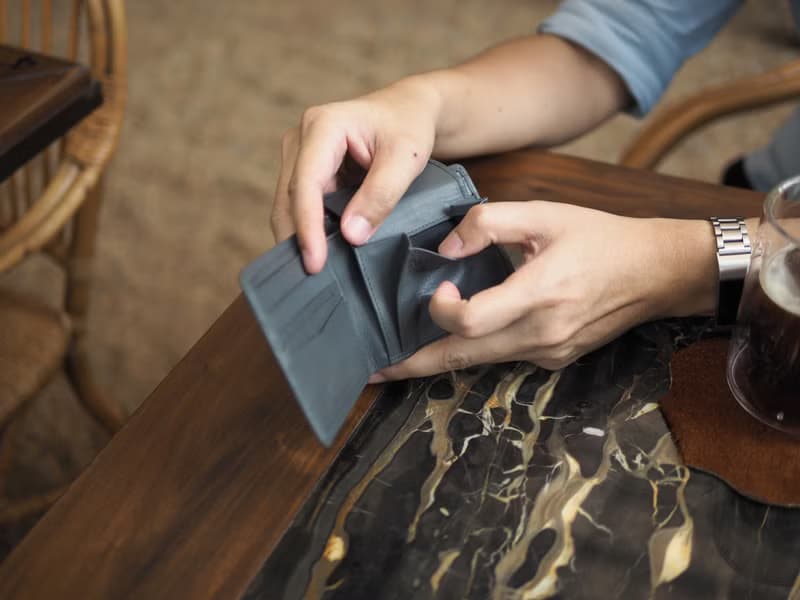 Paul (Grey) : wallet, men purse, Grey, cow leather, folded wallet