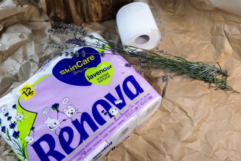 Renova天然植萃香氛滾筒式卷紙 送禮環保不含螢光劑不掉色香氛