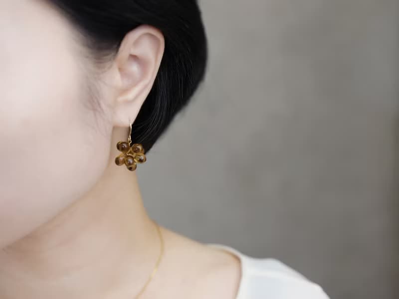 【ピアス・イヤリング】ホットコーヒー (短い)