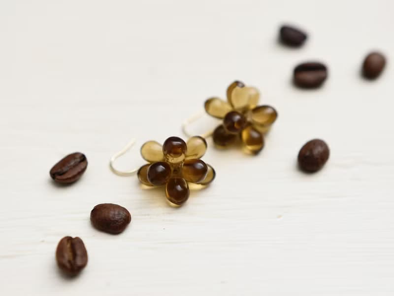 【ピアス・イヤリング】ホットコーヒー (短い)