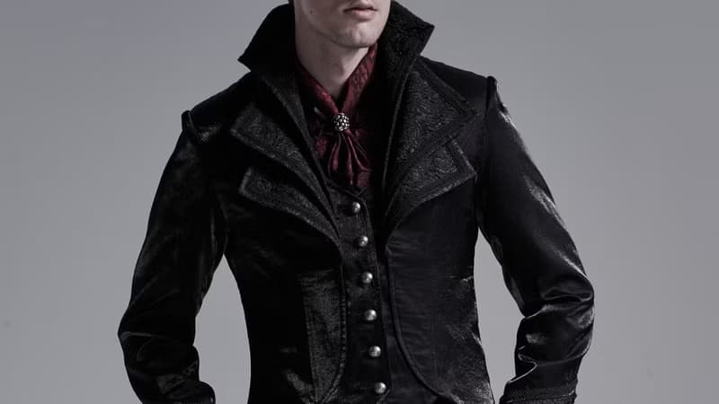 哥德西域刺客龍鱗圍巾面罩 - 紅 / 黑