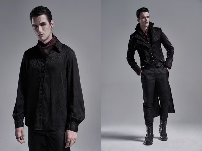 哥德西域刺客龍鱗圍巾面罩 - 紅 / 黑