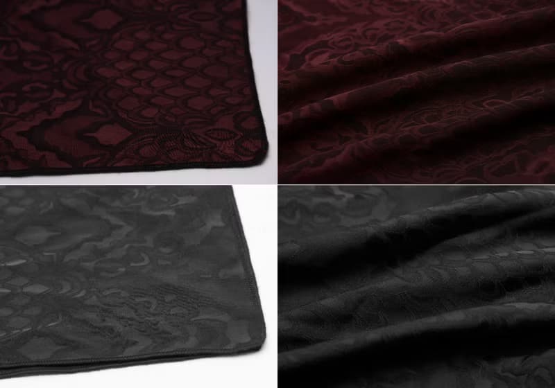 哥德西域刺客龍鱗圍巾面罩 - 紅 / 黑