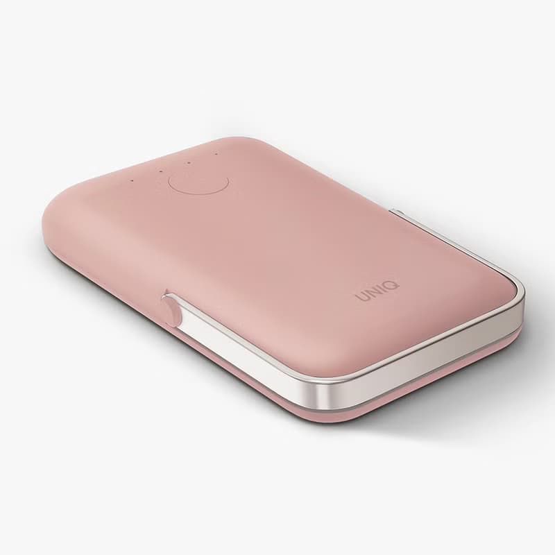 5000mAh 20W  Hoveo支架款磁吸行動電源支援MagSafe 粉色